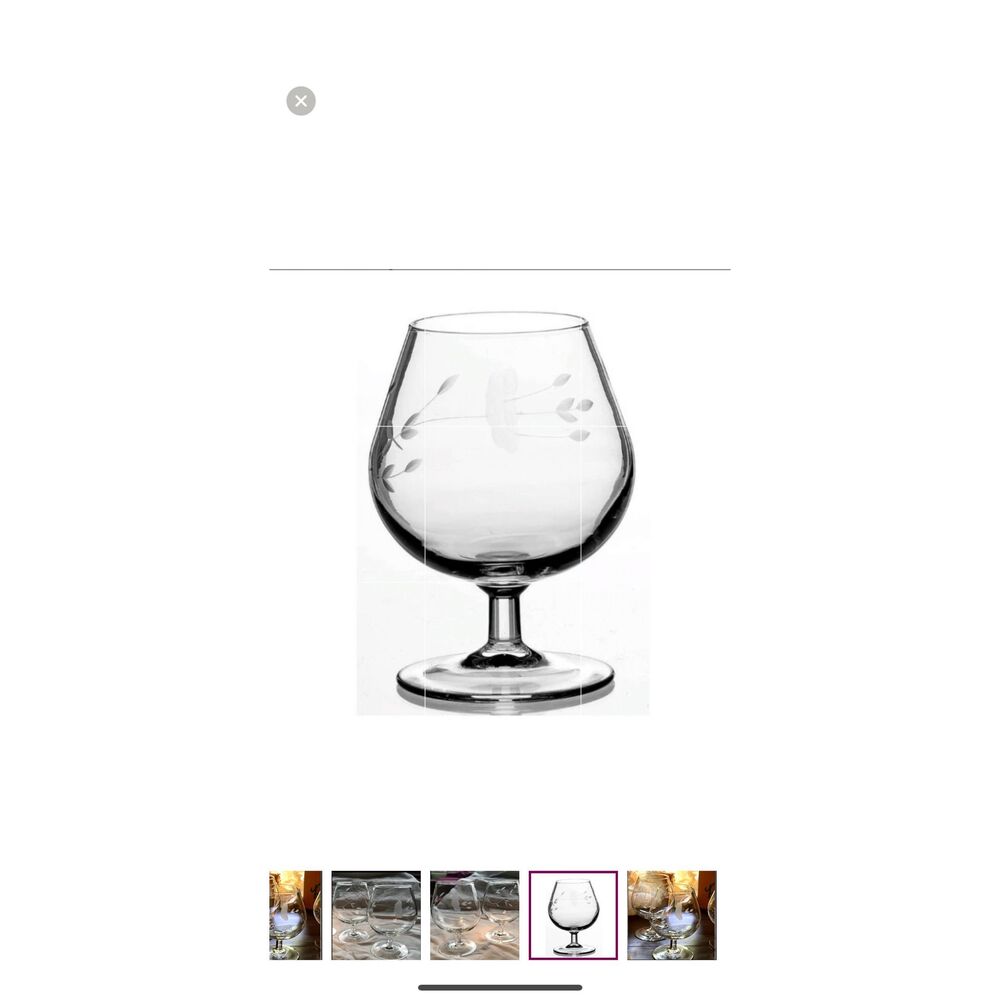 *VINTAGE* 2 PRINCESS HOUSE HERITAGE BRANDY GLASSES‎ / SNIFTERS